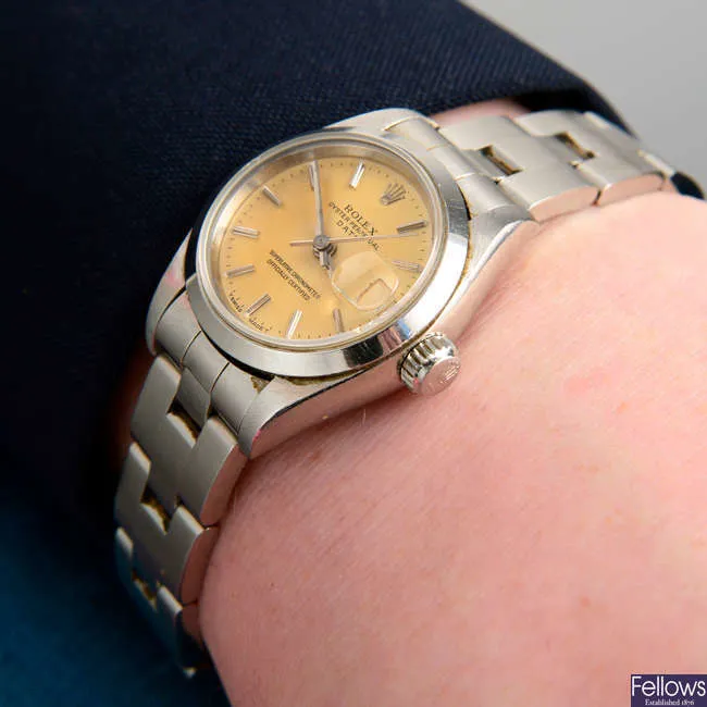 Rolex Oyster Perpetual 69160 26mm Stainless steel Yellow 2