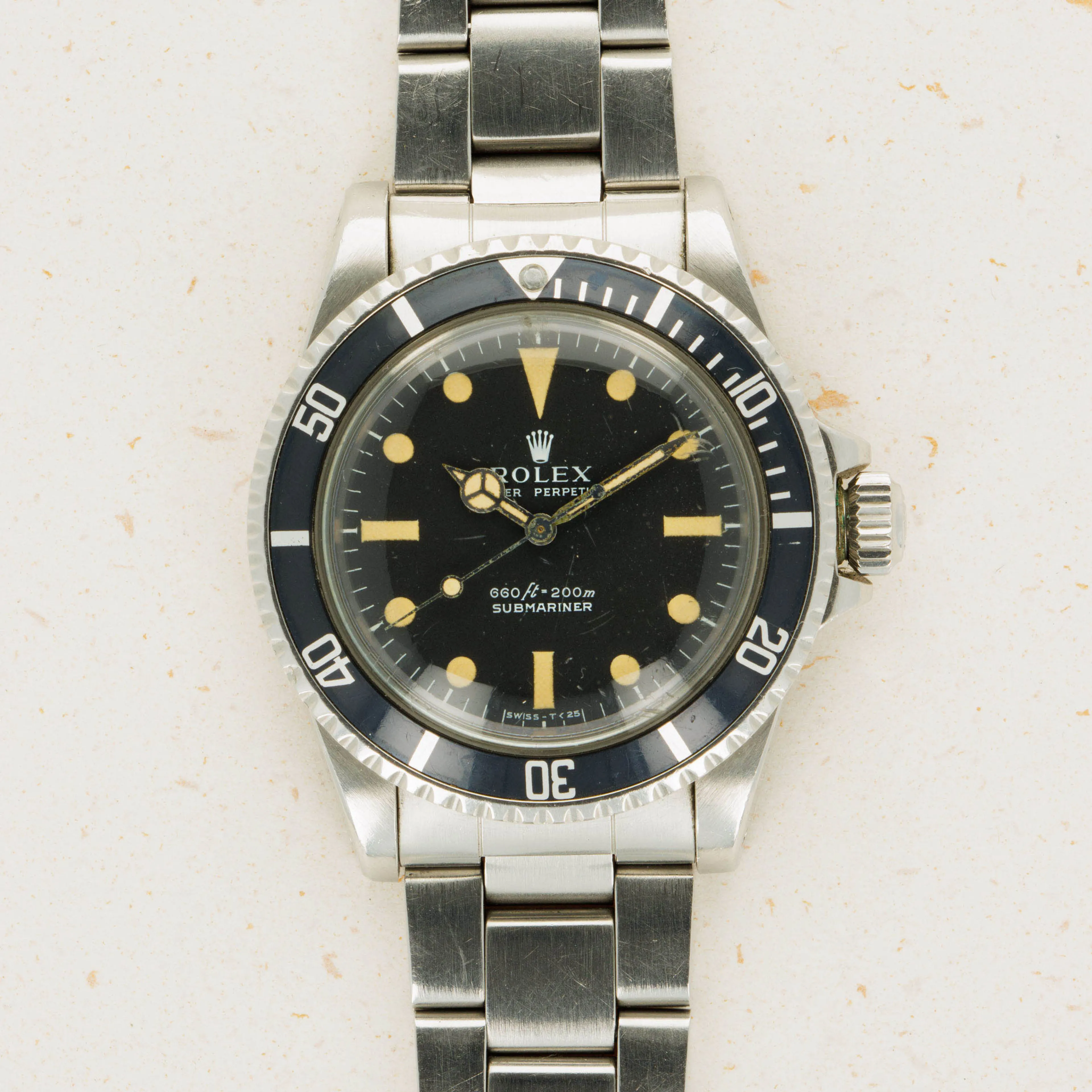 Rolex Submariner 5513 40mm Stainless steel Black