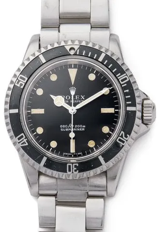 Rolex Submariner 5513 40mm Stainless steel Black