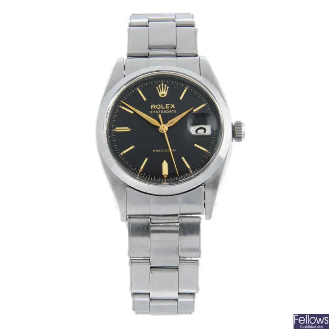 Rolex Oyster Date 6494 34mm Stainless steel Black