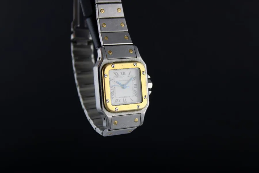 Cartier Santos 0902 24mm Stainless steel and yellow gold White