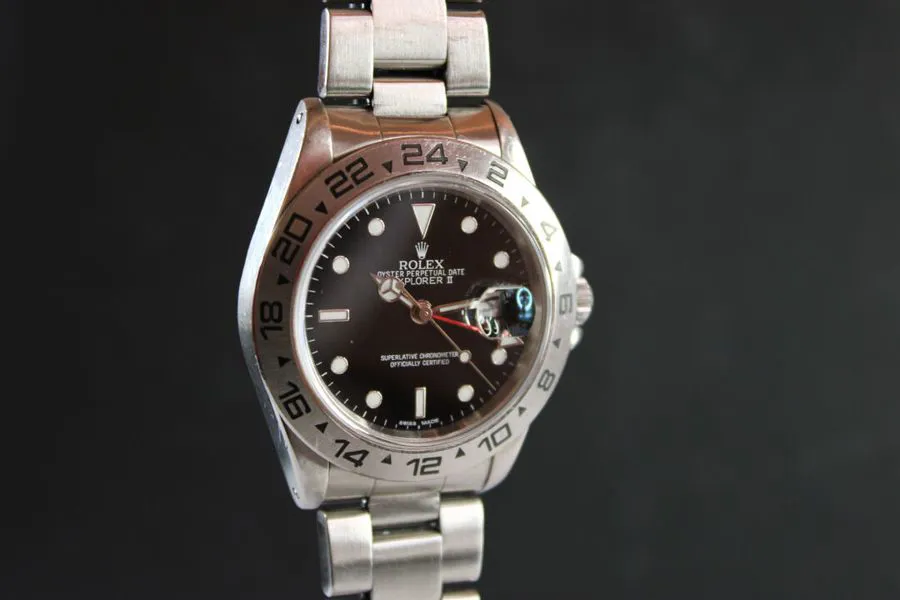 Rolex Explorer II 16550 40mm Stainless steel Black