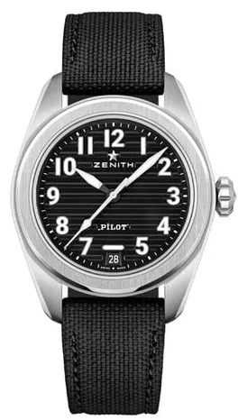 Zenith Pilot 03.4000.3620/21.I001 40mm Stainless steel Black