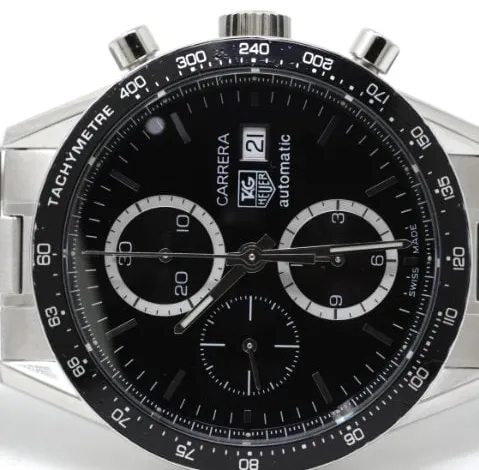 TAG Heuer Carrera CV2010 41mm Stainless steel Black