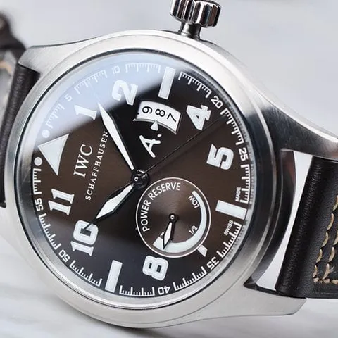 IWC Pilot IW320104 44mm Stainless steel Brown