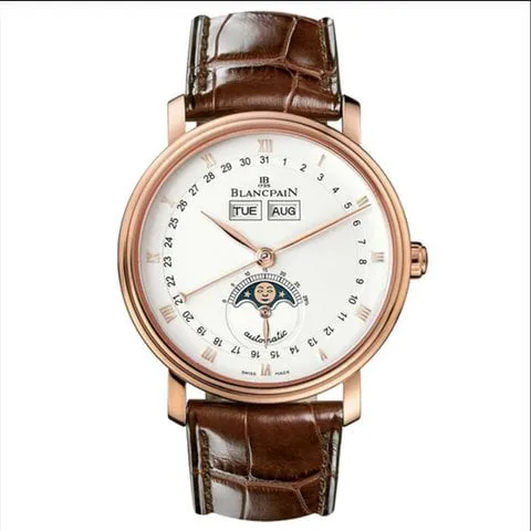 Blancpain Villeret 6654-3642-55B 40mm Rose gold White