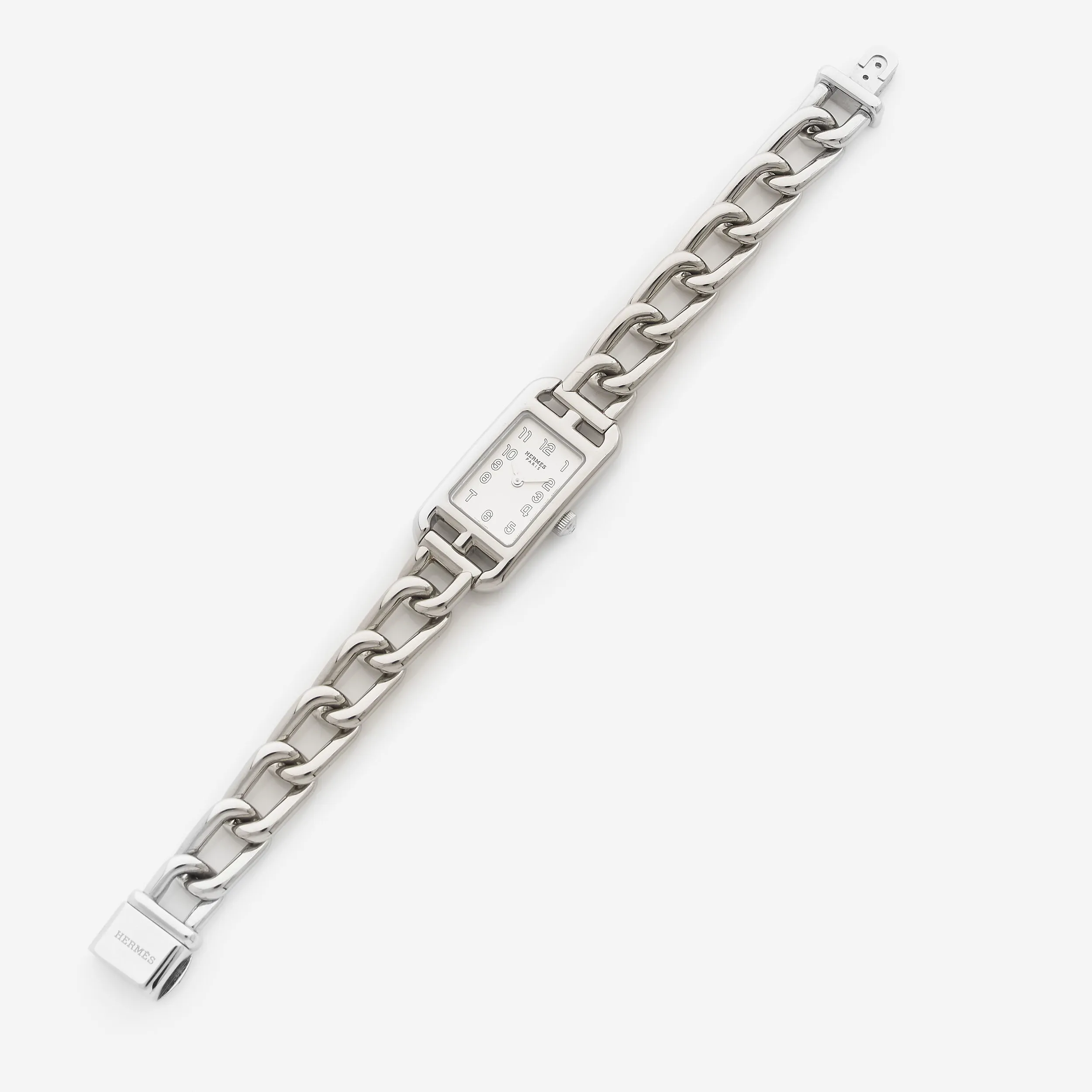 Hermès Nantucket NA2.110 17mm Stainless steel White