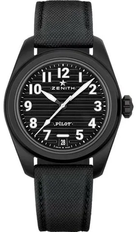 Zenith Pilot 49.4000.3620/21.I001 40mm Black ceramic Black