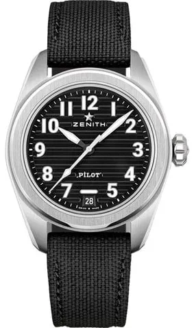 Zenith Pilot 03.4000.3620/21.I001 40mm Stainless steel Black