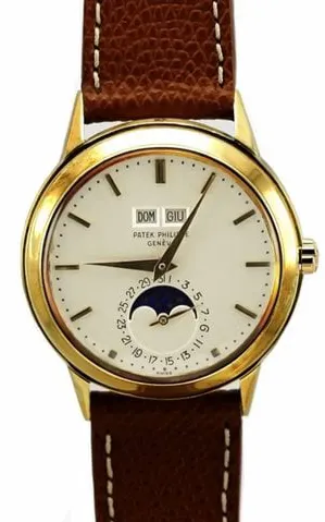 Patek Philippe Perpetual Calendar 3448 37.5mm Yellow gold White