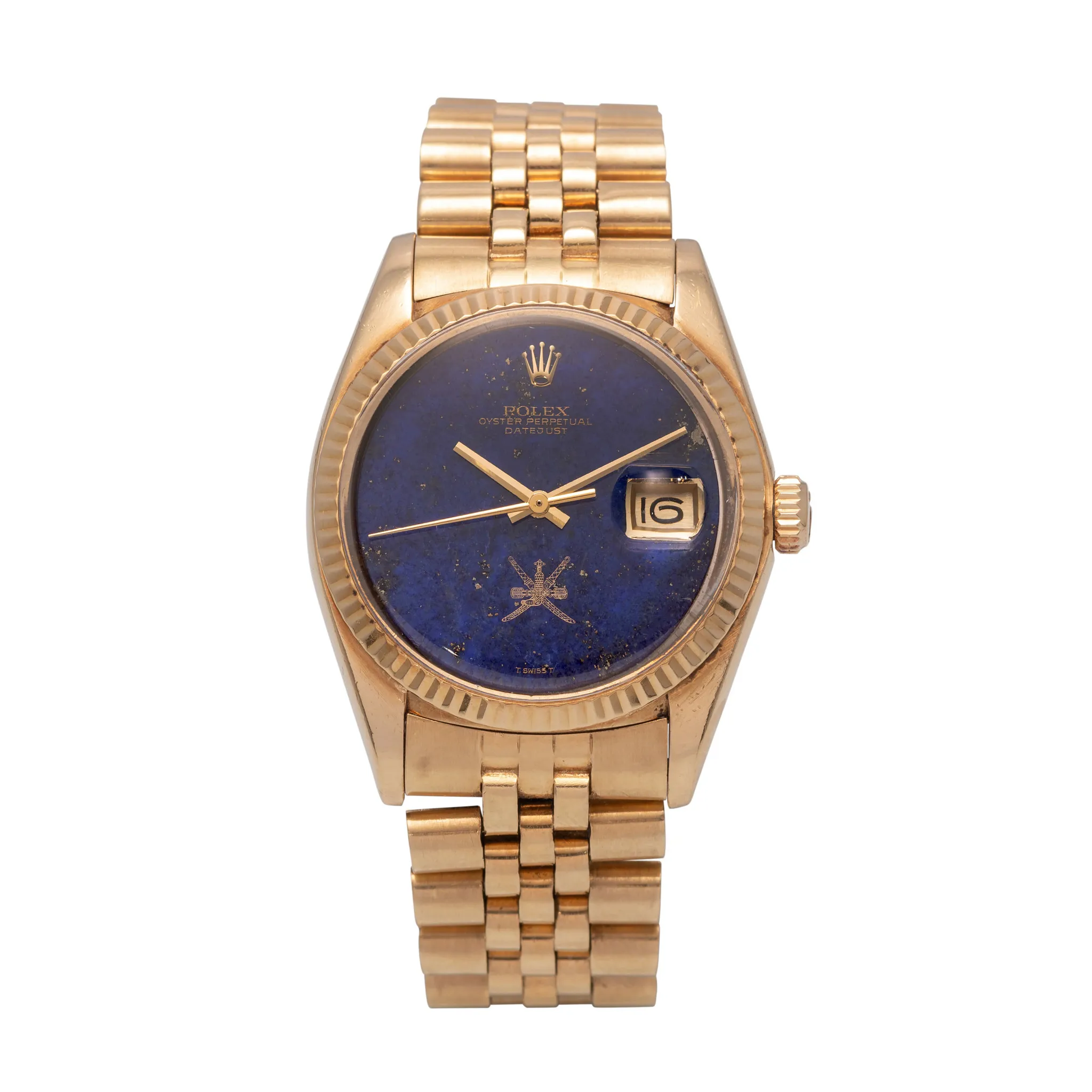 Rolex Datejust 36 1601 36mm Yellow gold Lapis lazuli