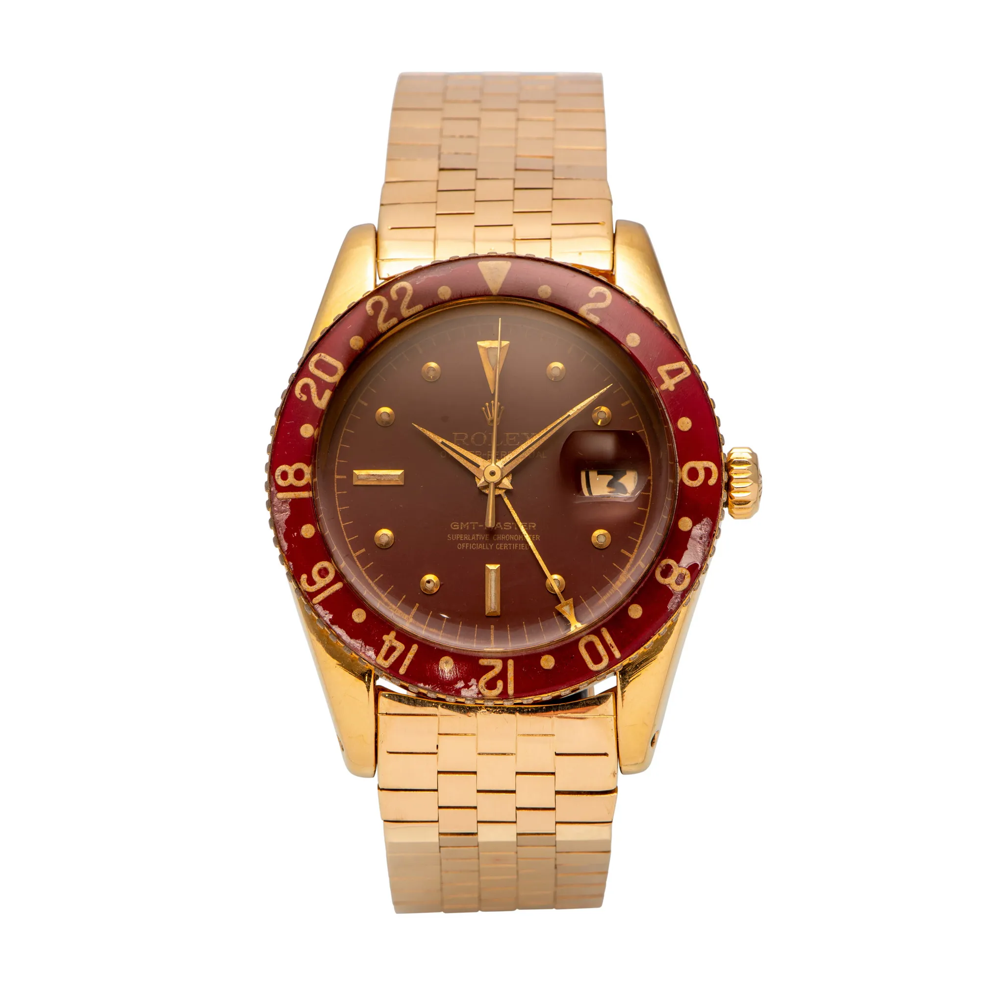 Rolex GMT-Master 6542 38mm Yellow gold Brown