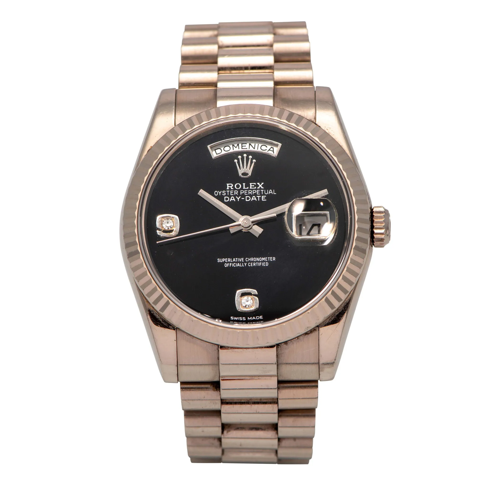 Rolex Day-Date 36 118239 35mm White gold Onyx