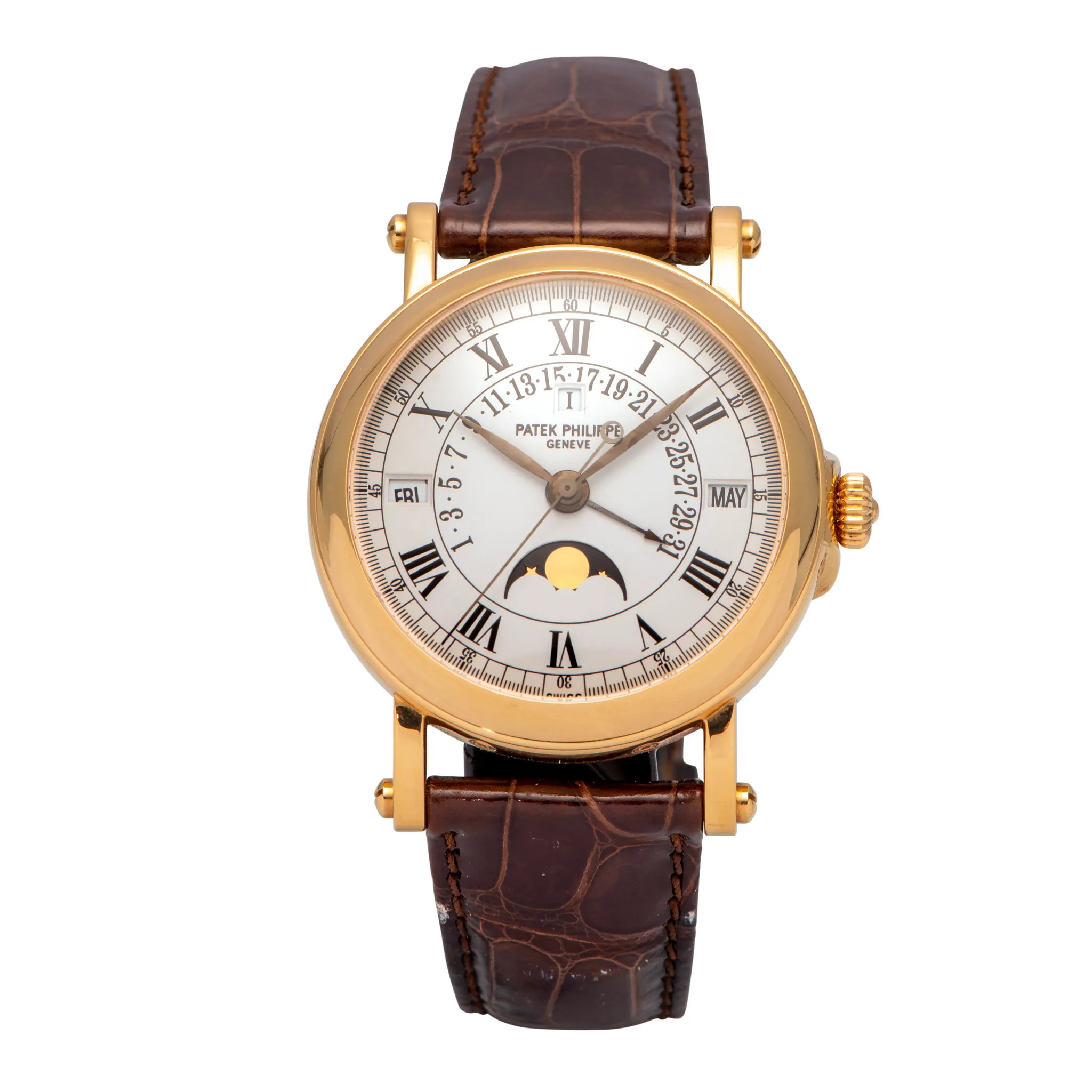 Patek Philippe Perpetual Calendar 5059J 36mm Yellow gold Silver