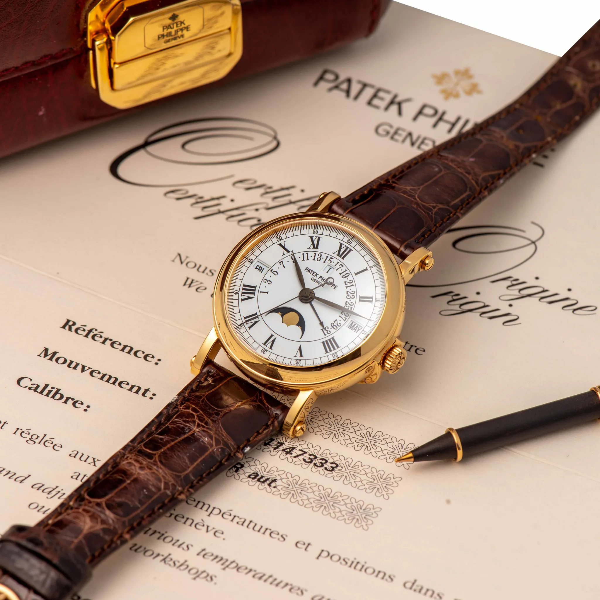 Patek Philippe Perpetual Calendar 5059J 36mm Yellow gold Silver 1