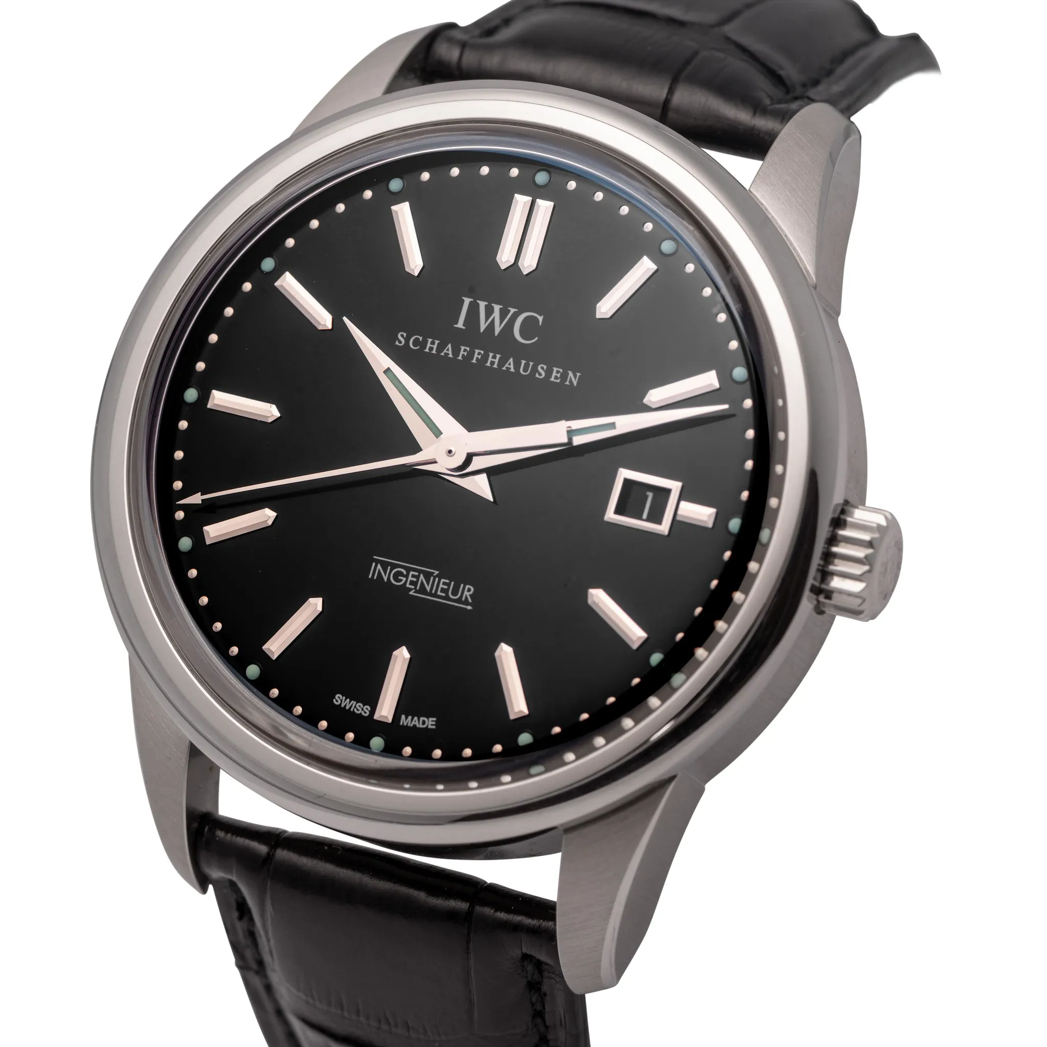 IWC Ingenieur 3233 42mm Stainless steel Black 1