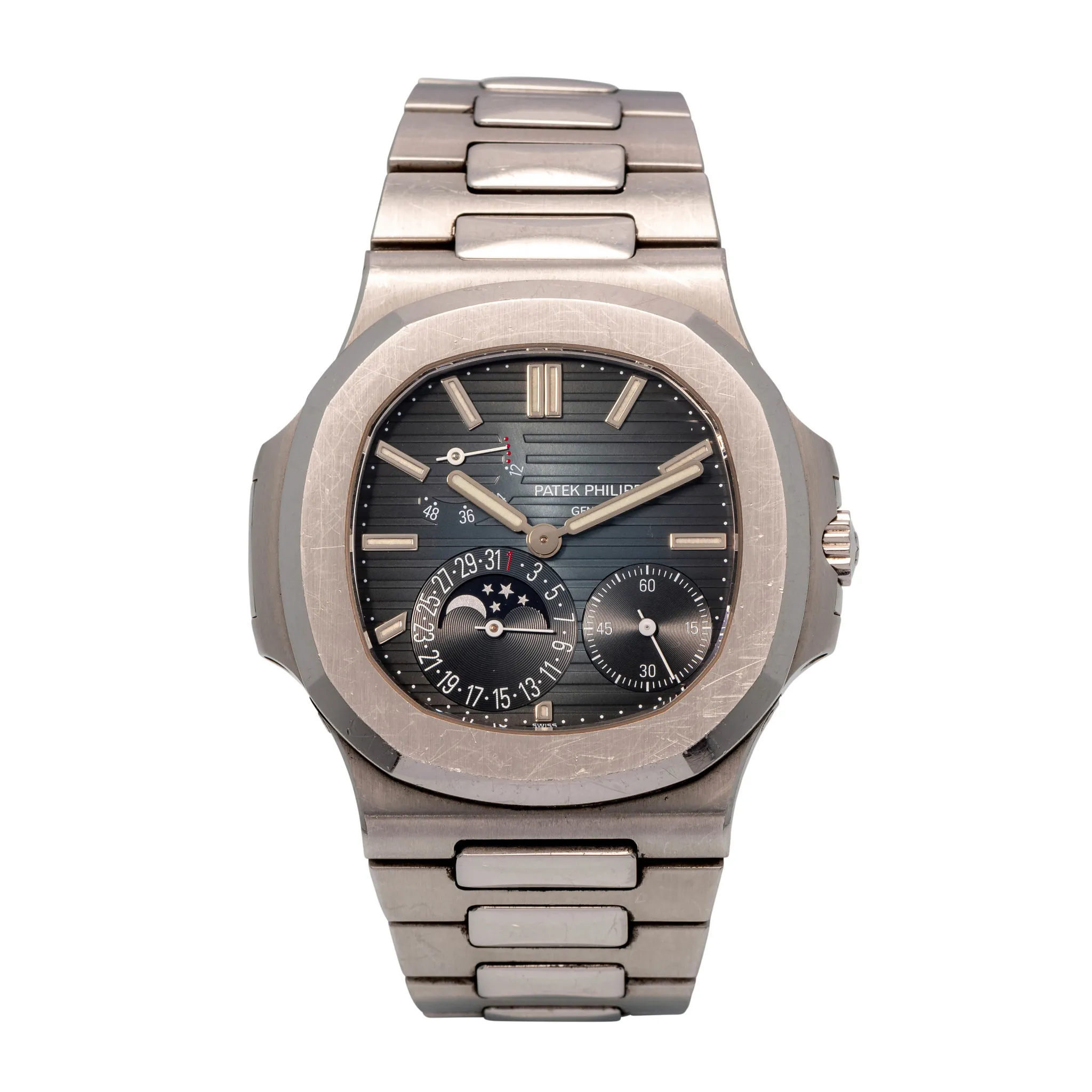 Patek Philippe Nautilus Moonphase 5712/1A-001 38mm Stainless steel Blue