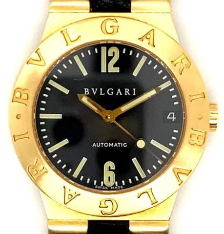 Bulgari Diagono LCV 29 G 29mm Yellow gold Black