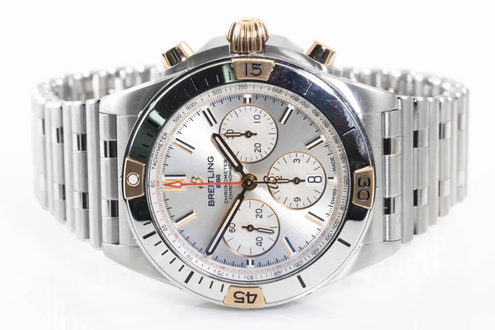 Breitling Chronomat IB0134 42mm Rose gold and stainless steel Silver