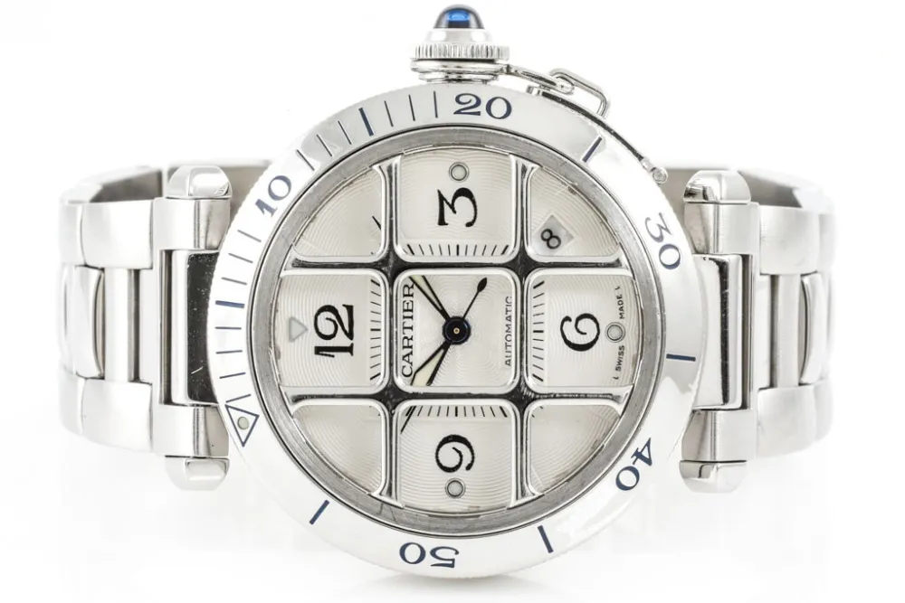 Cartier Pasha 2379 38mm Stainless steel Silver