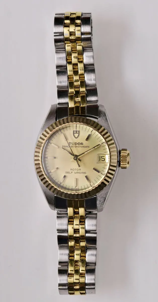 Tudor Princess Oysterdate 92313 23mm Yellow gold and Stainless steel Champagne