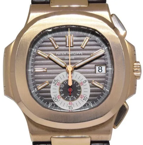 Patek Philippe Nautilus 5980R-001 40.5mm Rose gold Brown