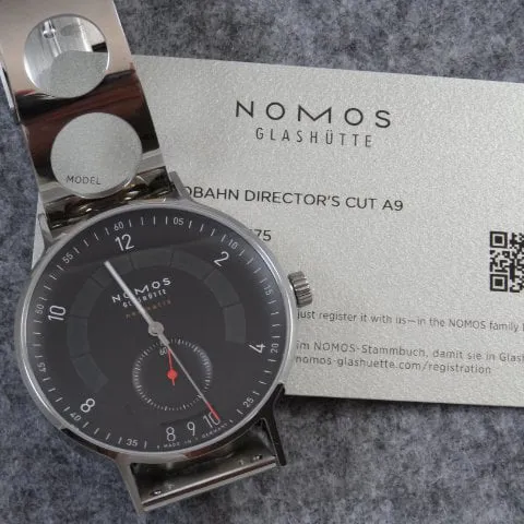 NOMOS Autobahn 1301.S3 41mm Stainless steel Black