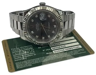 Rolex Datejust II 116334 41mm Stainless steel Grey