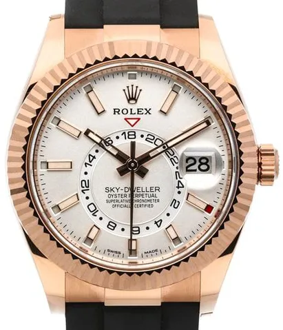 Rolex Sky-Dweller 326235 42mm Rose gold White