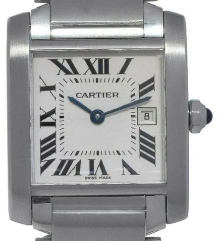 Cartier Tank Française 2465 25mm Stainless steel Silver