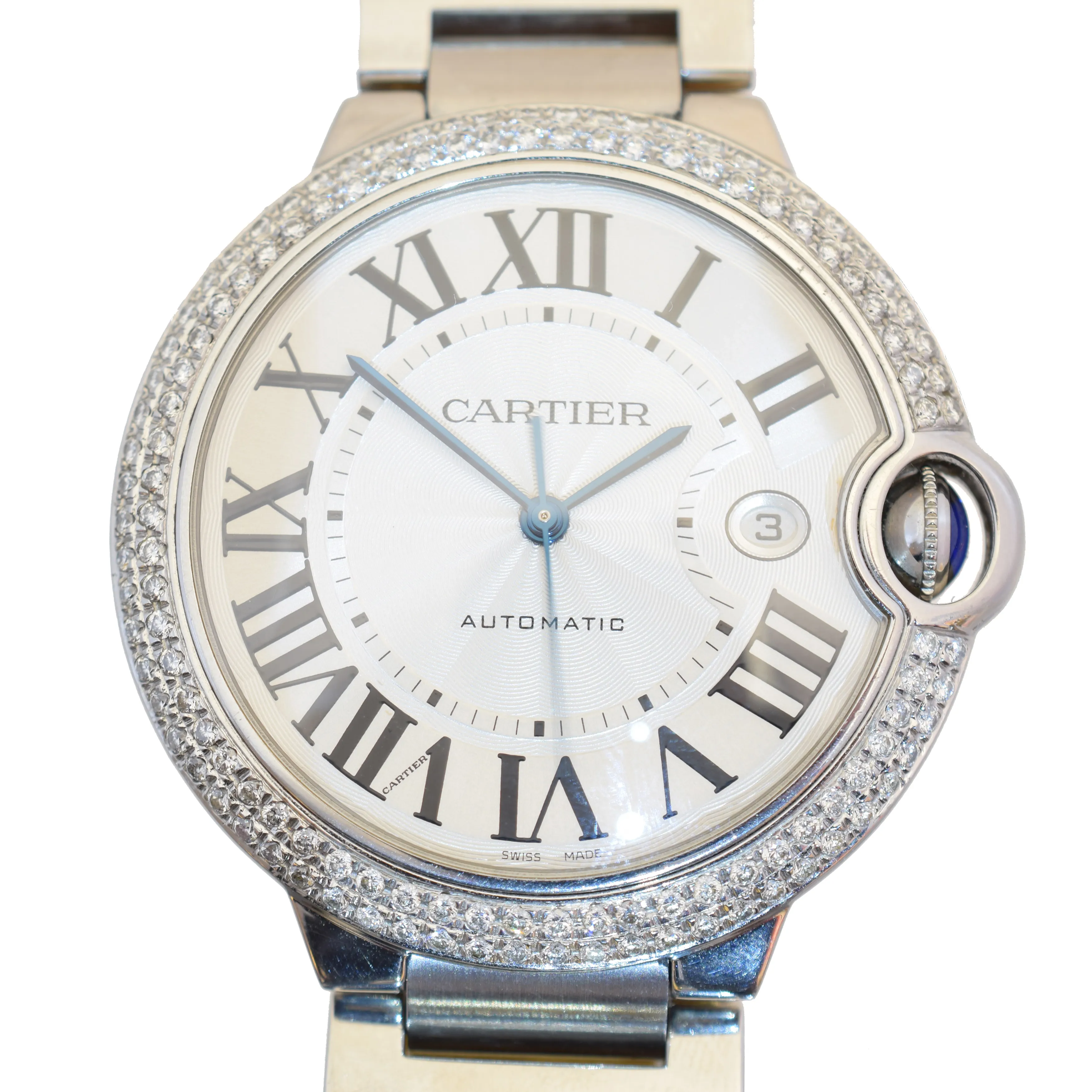 Cartier Ballon Bleu 3001 42mm Stainless steel Guilloché 1