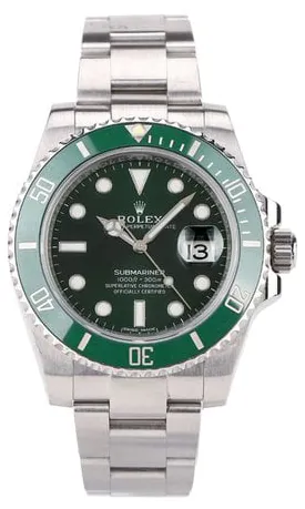 Rolex Submariner 116610LV 40mm Steel Green