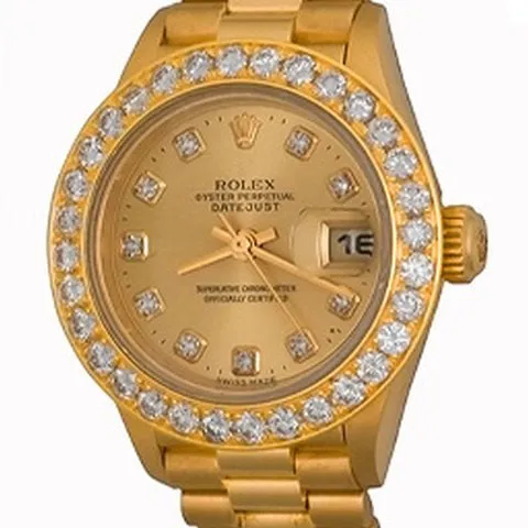 Rolex Lady-Datejust 69178 26mm Yellow gold Champagne