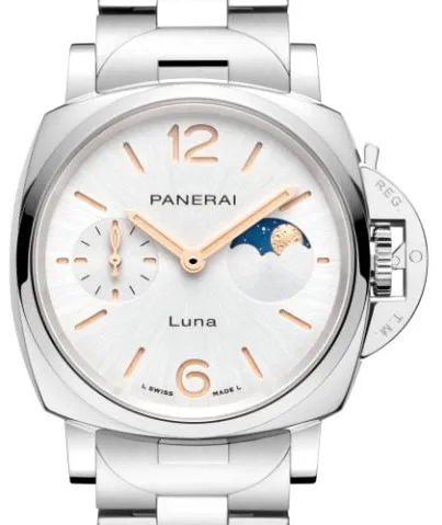 Panerai Luminor Due PAM 01301 38mm Stainless steel White