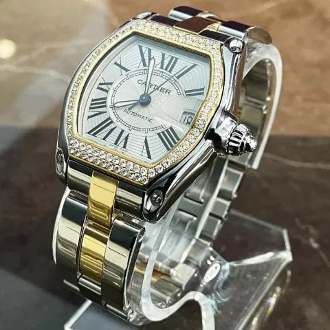 Cartier Roadster w62031y4 43mm Yellow gold and Stainless steel Silver