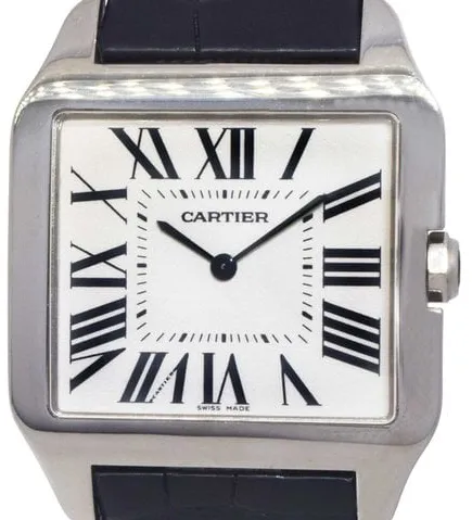 Cartier Santos de Cartier 2651 35mm White gold Silver