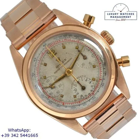 Rolex Chronograph 6034 36mm Rose gold Silver