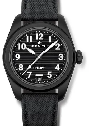 Zenith Pilot 49.4000.3620/21.I001 Black ceramic Black