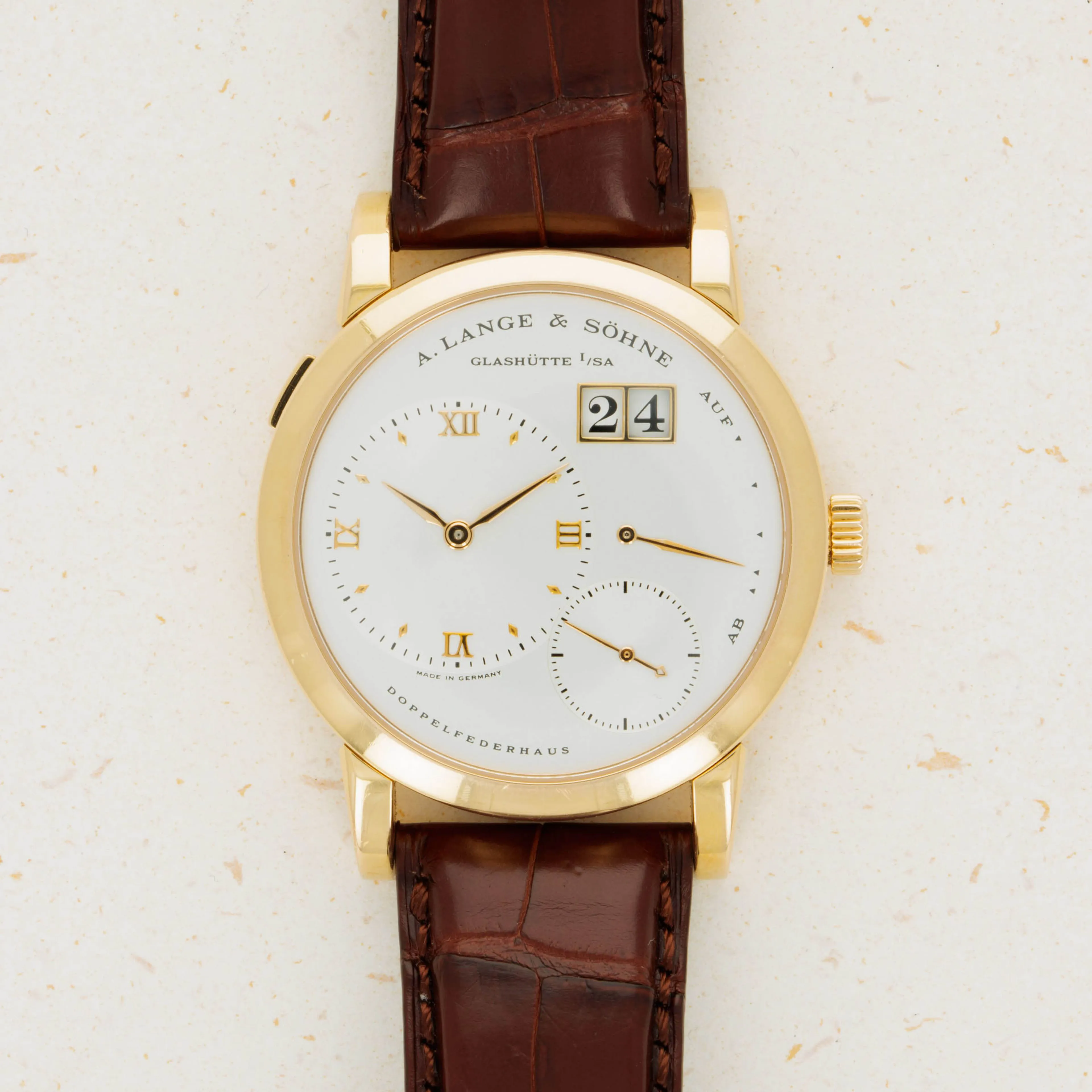 A. Lange & Söhne Lange 1 101.021 38.5mm Yellow gold Silver