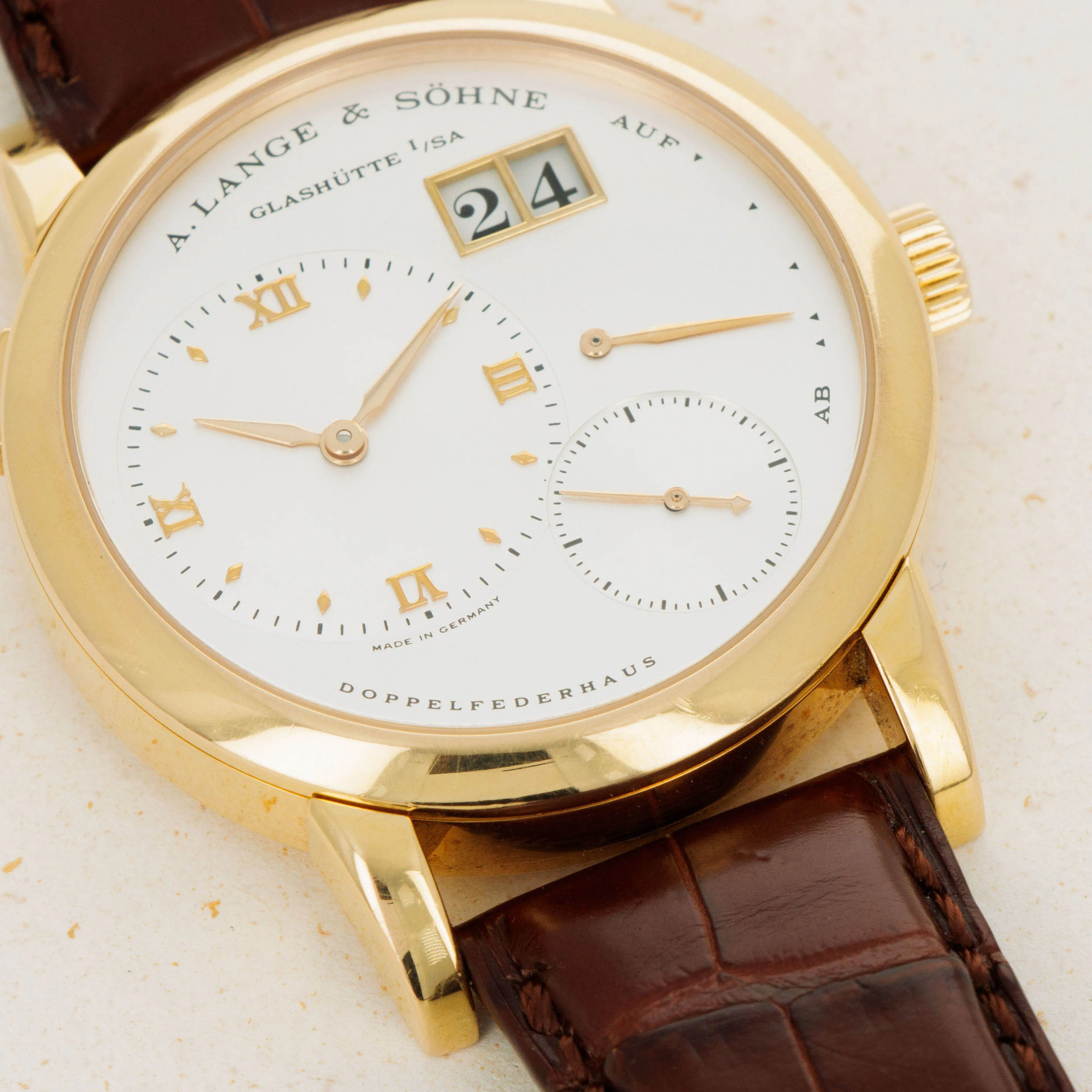 A. Lange & Söhne Lange 1 101.021 38.5mm Yellow gold Silver 1