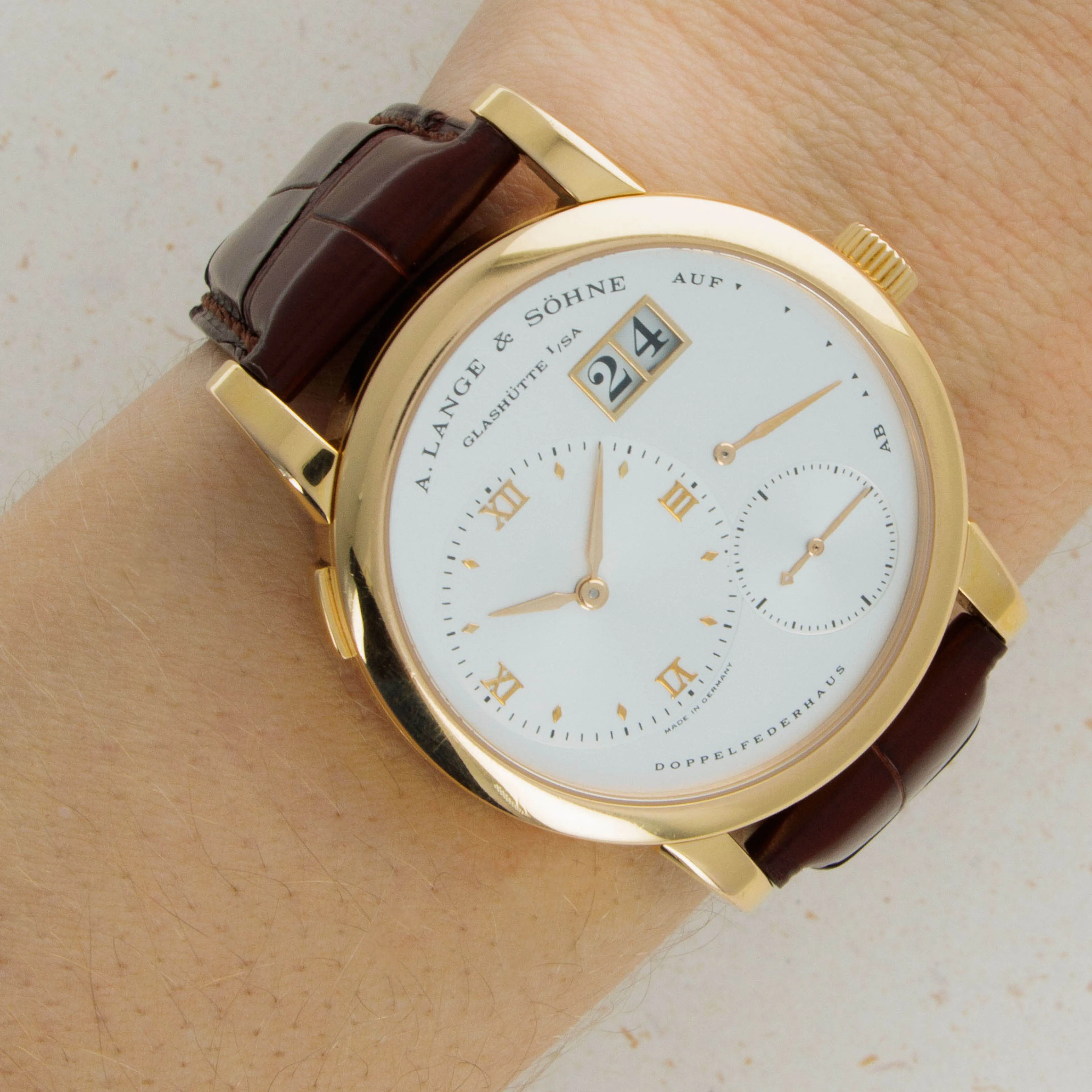 A. Lange & Söhne Lange 1 101.021 38.5mm Yellow gold Silver 13