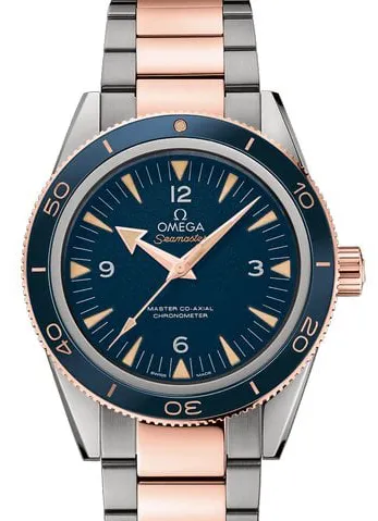 Omega Seamaster 300 233.60.41.21.03.001 41mm Yellow gold and Stainless steel Blue