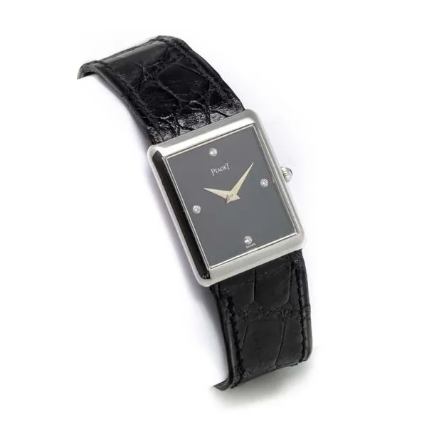 Piaget 9150 28mm White gold Black