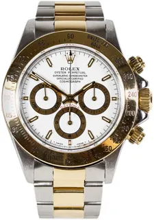 Rolex Daytona 16523 Yellow gold and Stainless steel White Baton