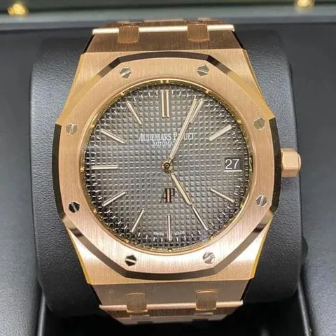 Audemars Piguet Royal Oak 16202OR.OO.1240OR.02 39mm Rose gold Smoked gray