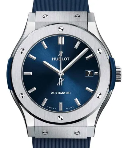 Hublot Classic Fusion 511.NX.7170.RX 45mm Titanium Blue