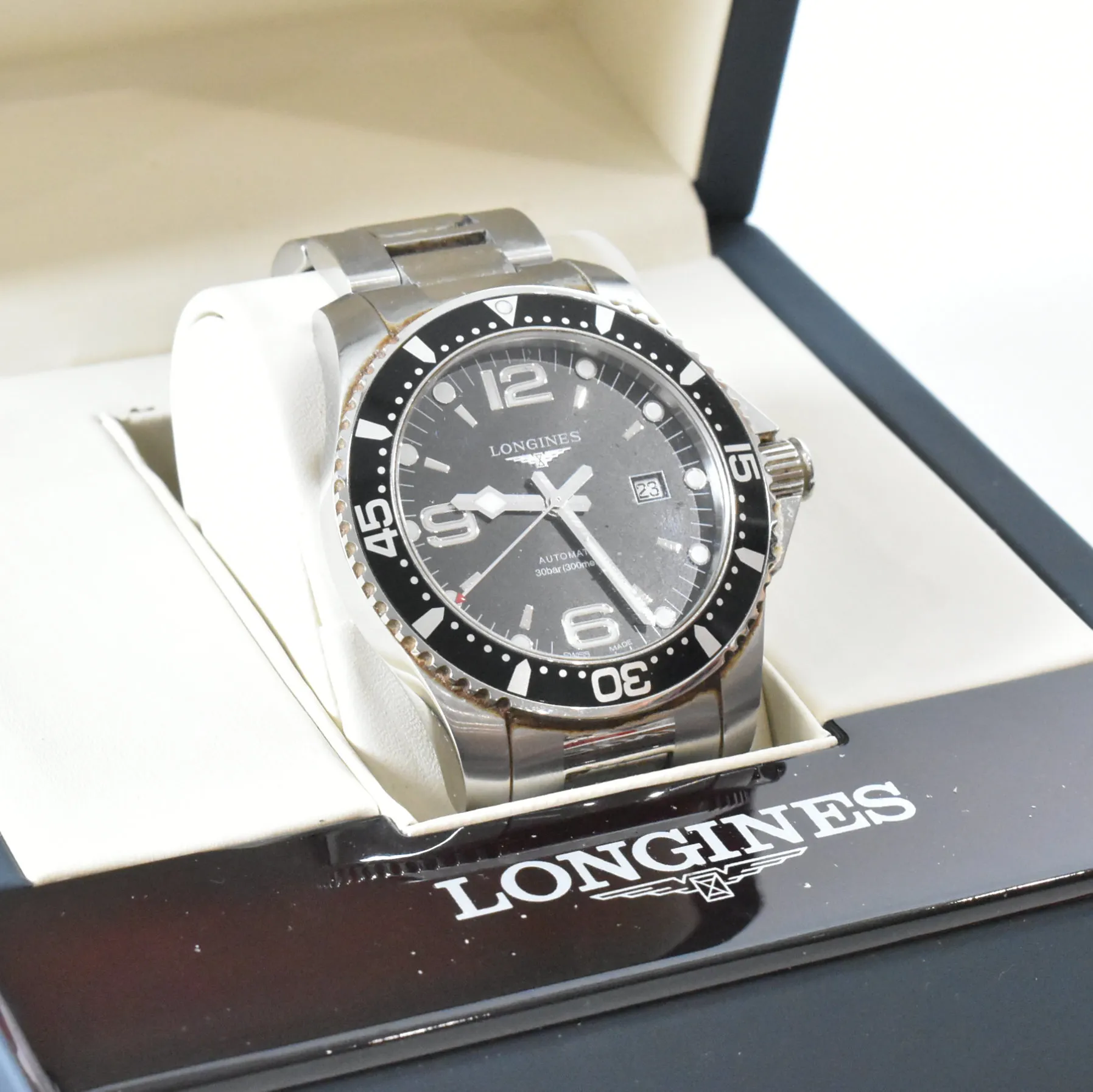 Longines Conquest L3.841.4 50mm Stainless steel Black 1