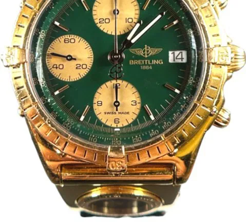 Breitling Chronomat 36mm Yellow gold Green