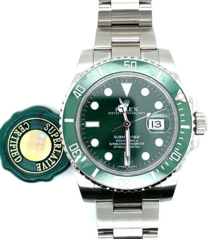 Rolex Submariner 116610LV 40mm Steel Green