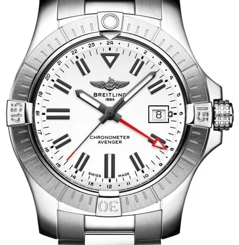 Breitling Avenger A32397101A1A1 43mm Stainless steel White